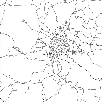 ROAD MAP OF VELEZ, COLOMBIA BY MAPBAKES