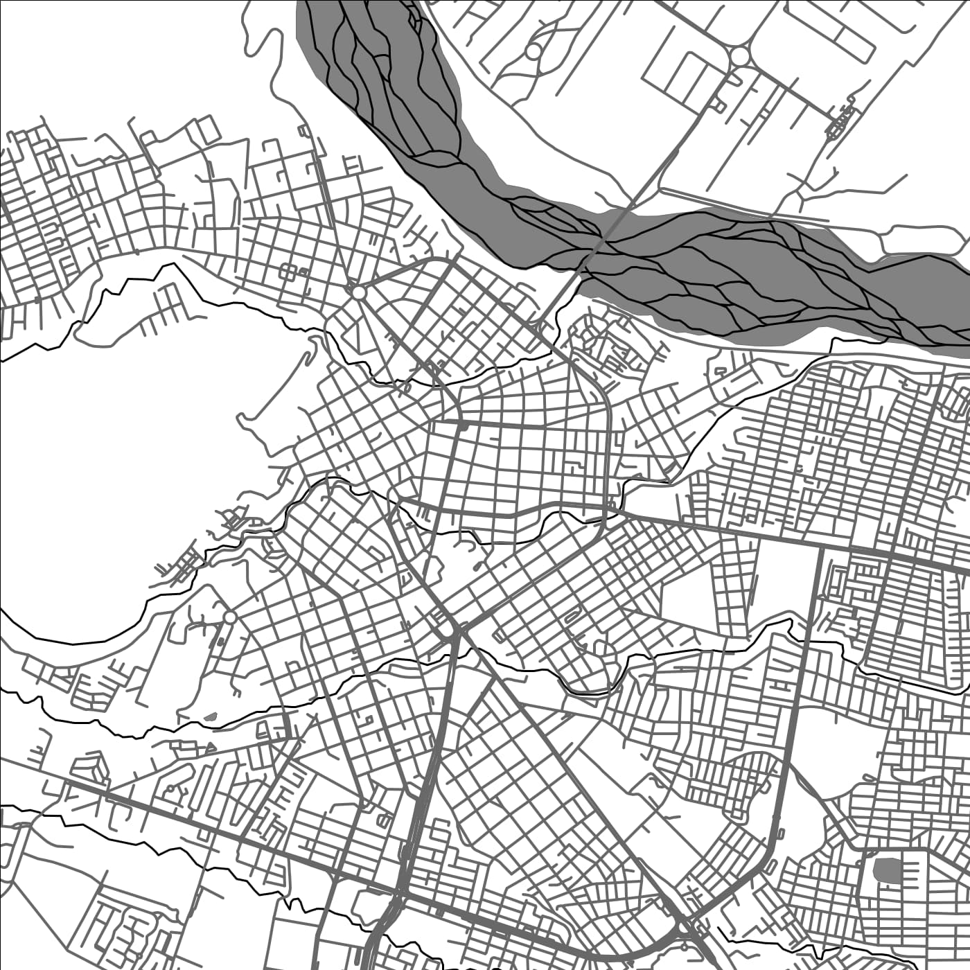 ROAD MAP OF VILLAVICENCIO, COLOMBIA BY MAPBAKES