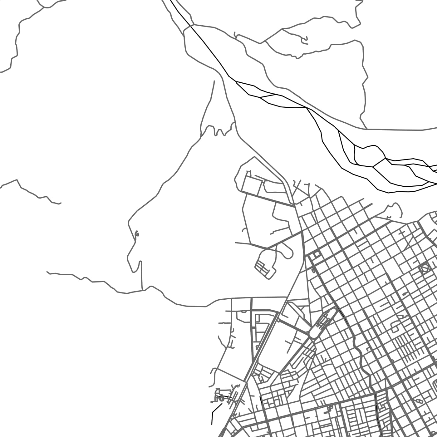 ROAD MAP OF YOPAL, COLOMBIA BY MAPBAKES