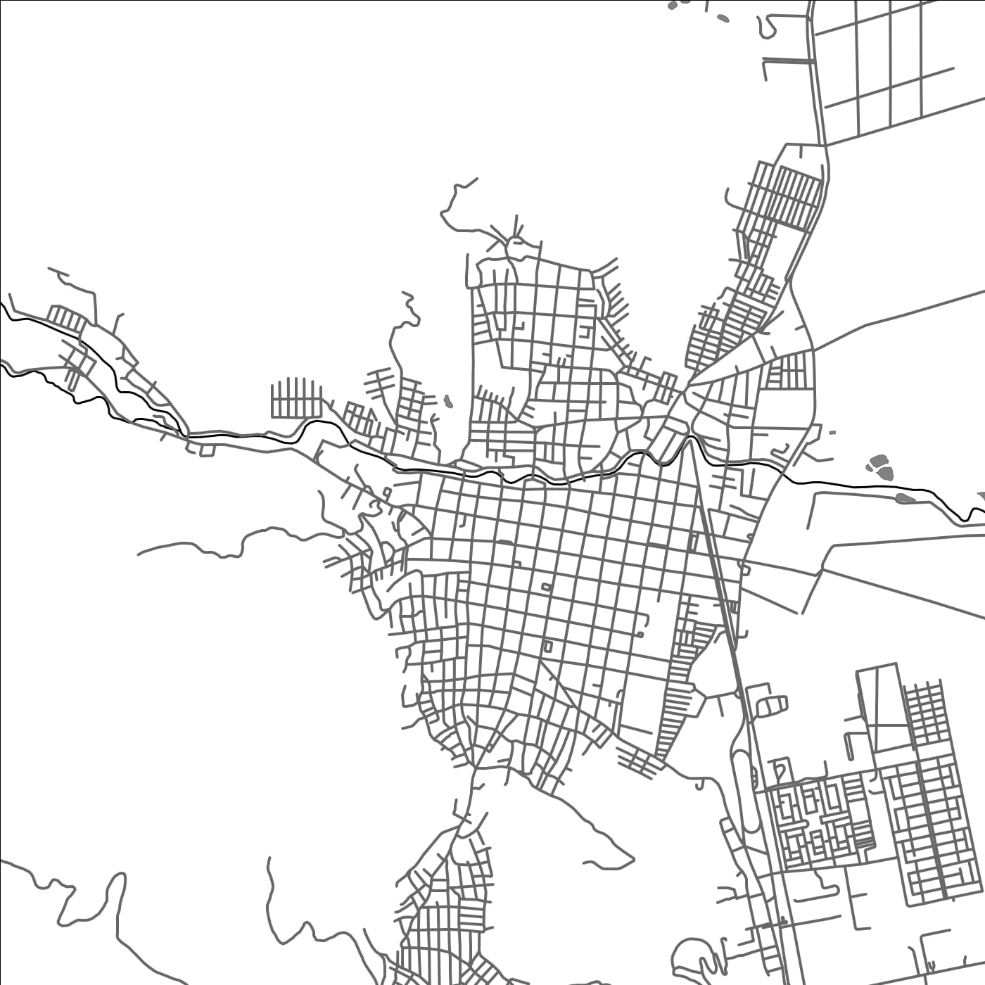 ROAD MAP OF YUMBO, COLOMBIA BY MAPBAKES