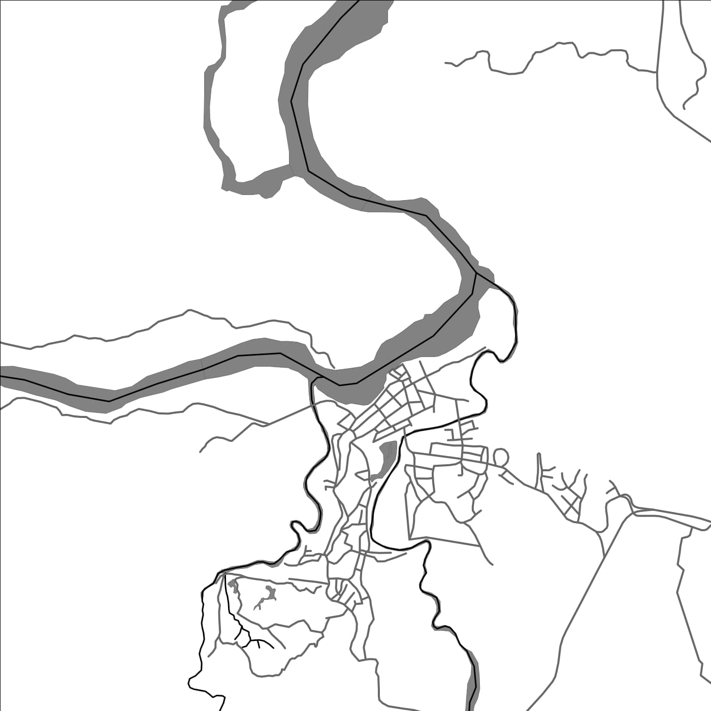 ROAD MAP OF ZARAGOZA, COLOMBIA BY MAPBAKES