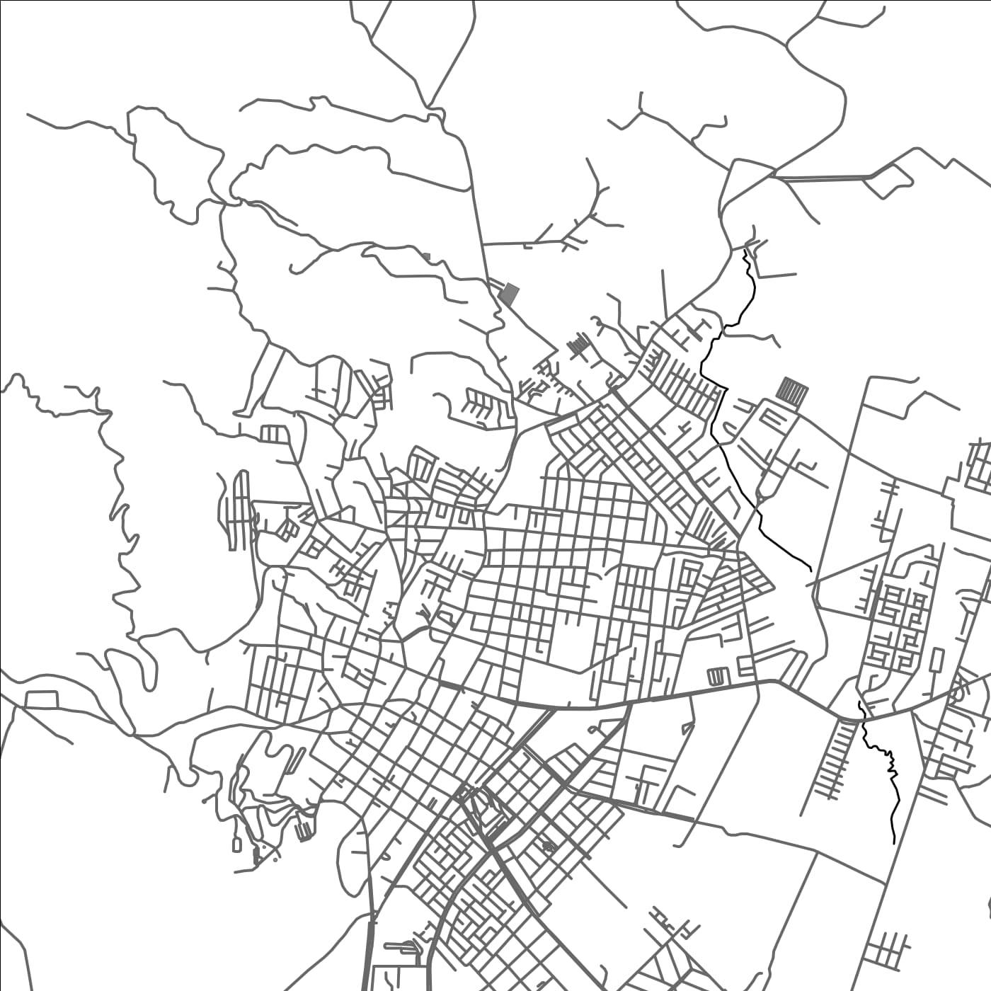 ROAD MAP OF ZIPAQUIRA, COLOMBIA BY MAPBAKES