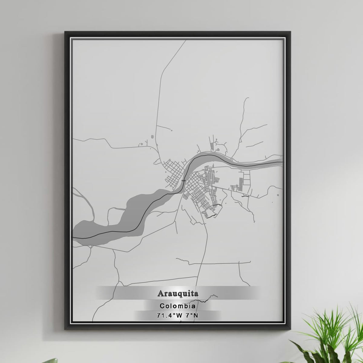 ROAD MAP OF ARAUQUITA, COLOMBIA BY MAPBAKES