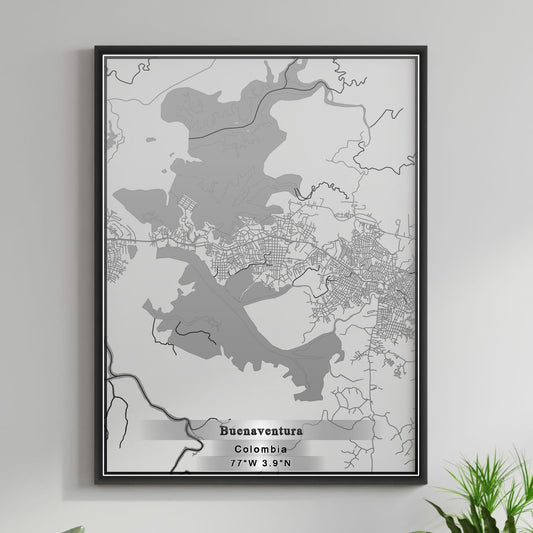 ROAD MAP OF BUENAVENTURA, COLOMBIA BY MAPBAKES