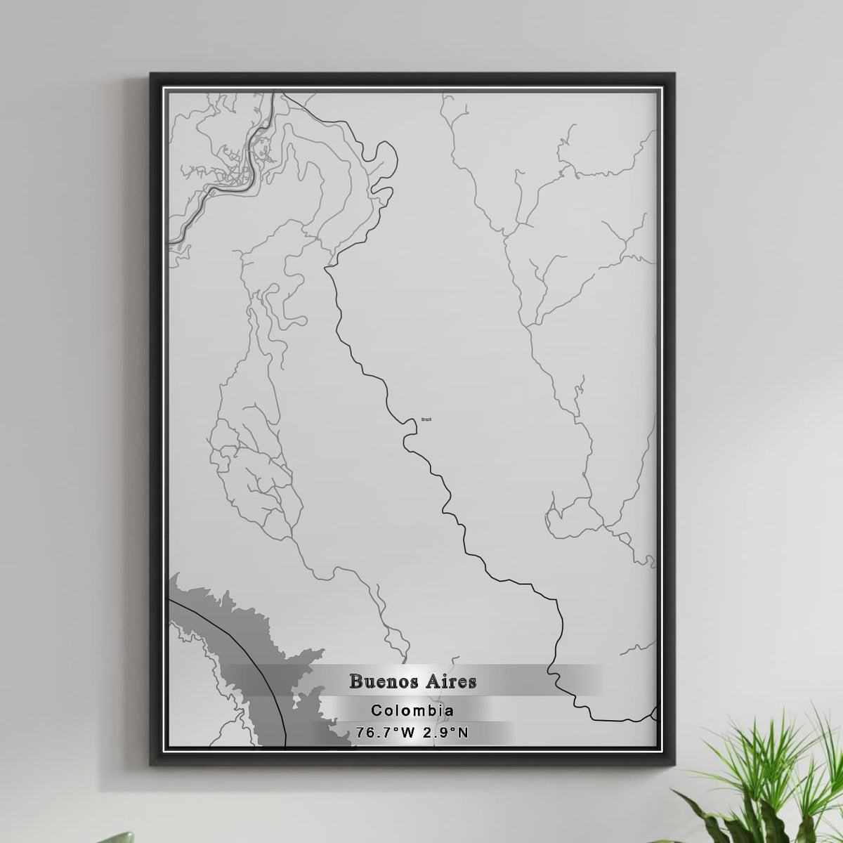 ROAD MAP OF BUENOS AIRES, COLOMBIA BY MAPBAKES