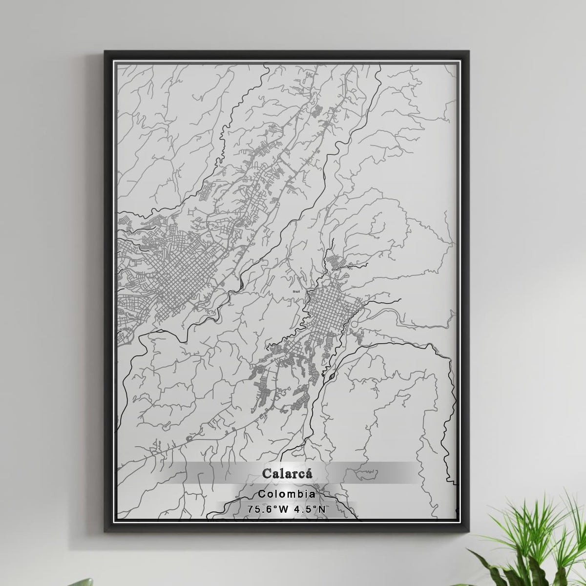 ROAD MAP OF CALARCA, COLOMBIA BY MAPBAKES