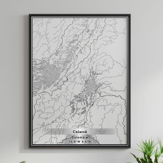 ROAD MAP OF CALARCA, COLOMBIA BY MAPBAKES