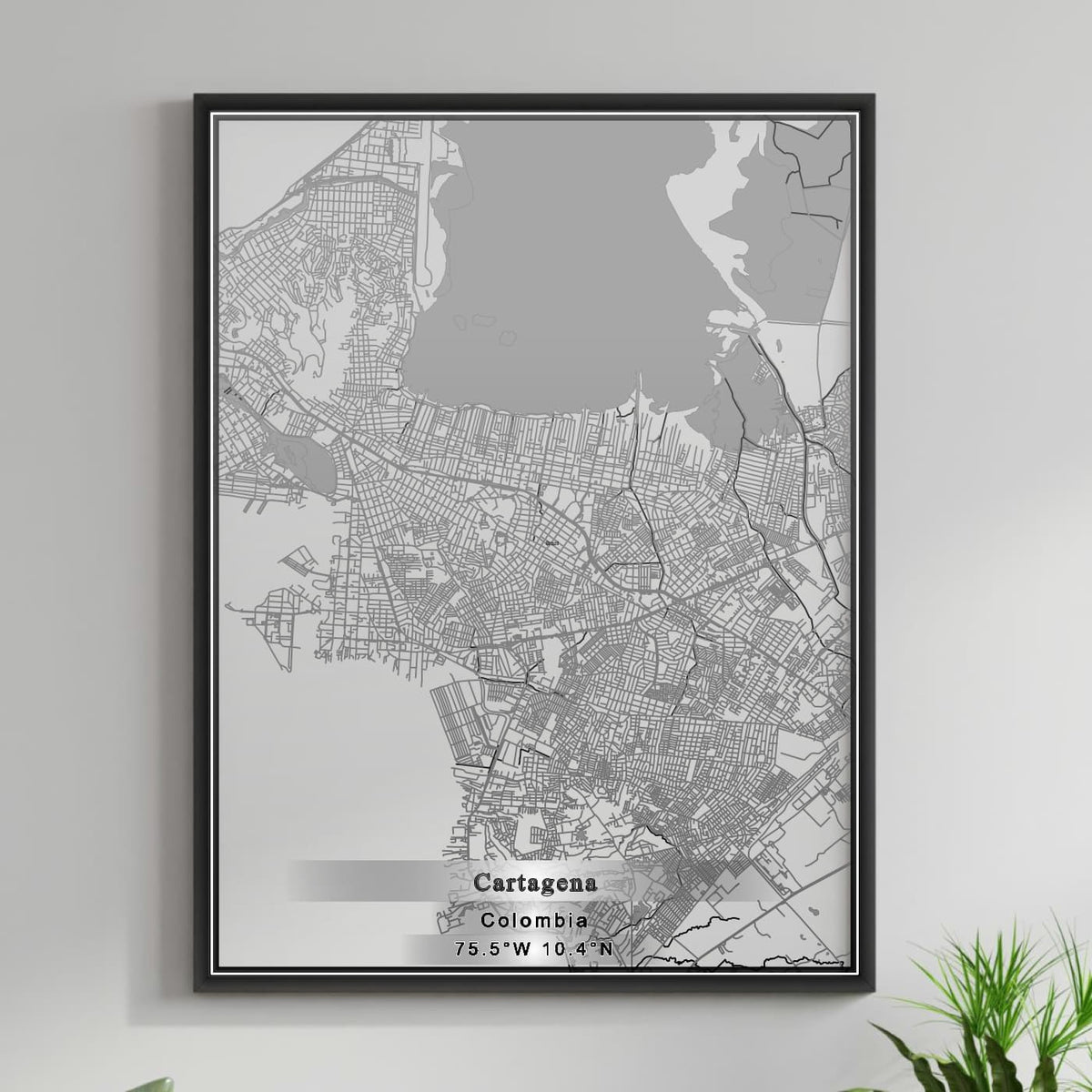 ROAD MAP OF CARTAGENA, COLOMBIA BY MAPBAKES