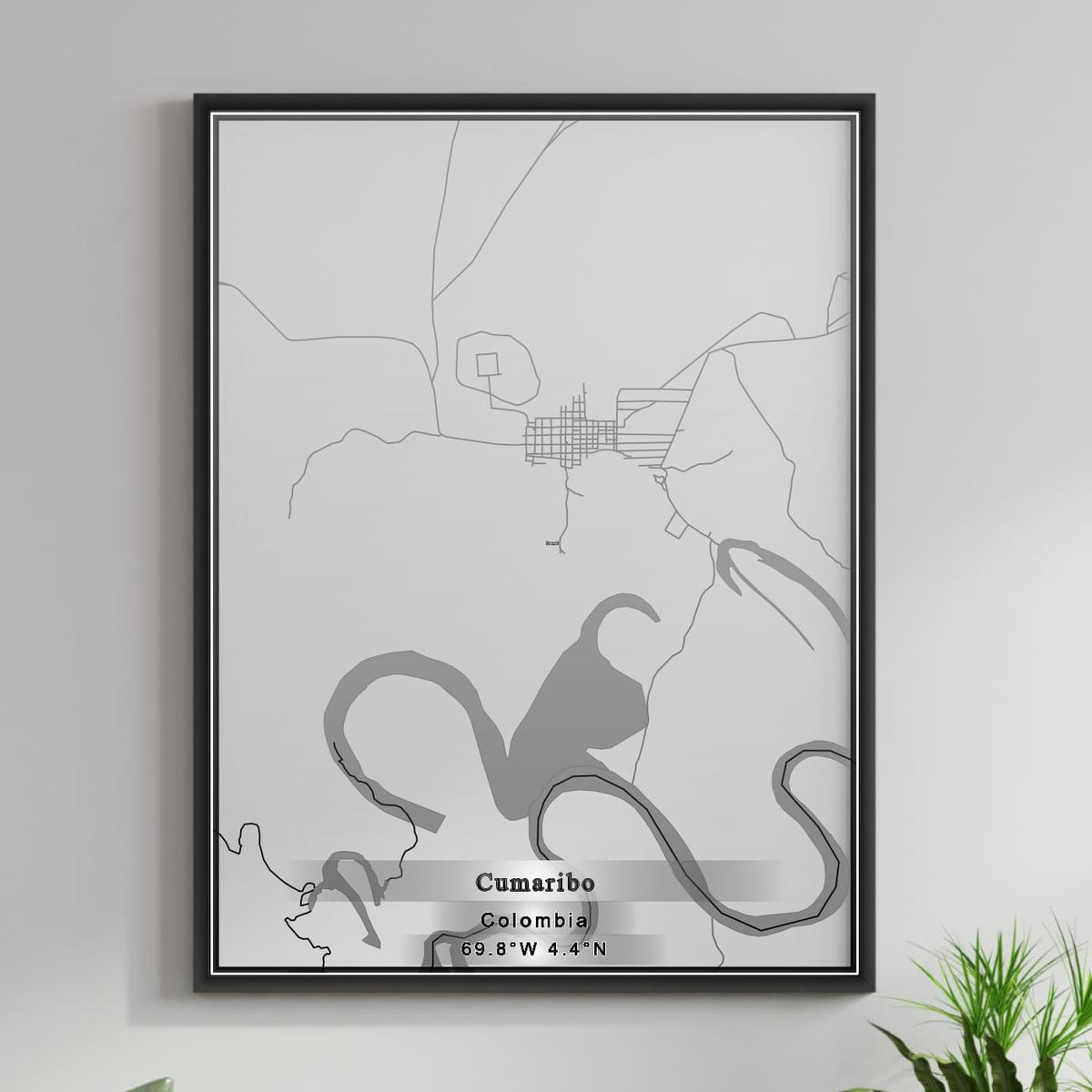 ROAD MAP OF CUMARIBO, COLOMBIA BY MAPBAKES