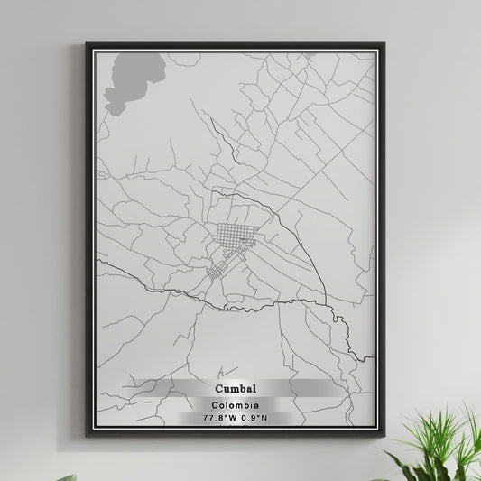 ROAD MAP OF CUMBAL, COLOMBIA BY MAPBAKES
