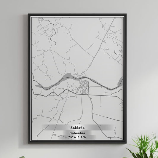 ROAD MAP OF SALDANA, COLOMBIA BY MAPBAKES