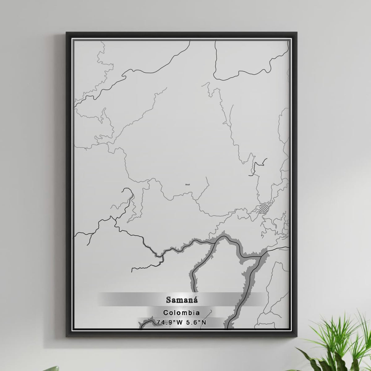 ROAD MAP OF SAMANA, COLOMBIA BY MAPBAKES
