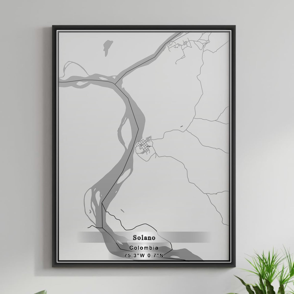 ROAD MAP OF SOLANO, COLOMBIA BY MAPBAKES