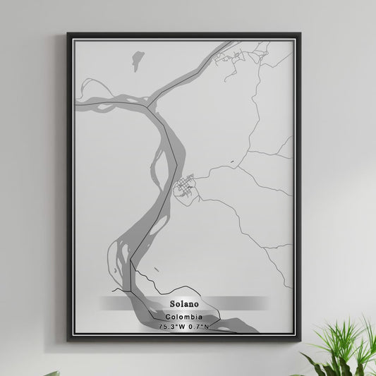 ROAD MAP OF SOLANO, COLOMBIA BY MAPBAKES