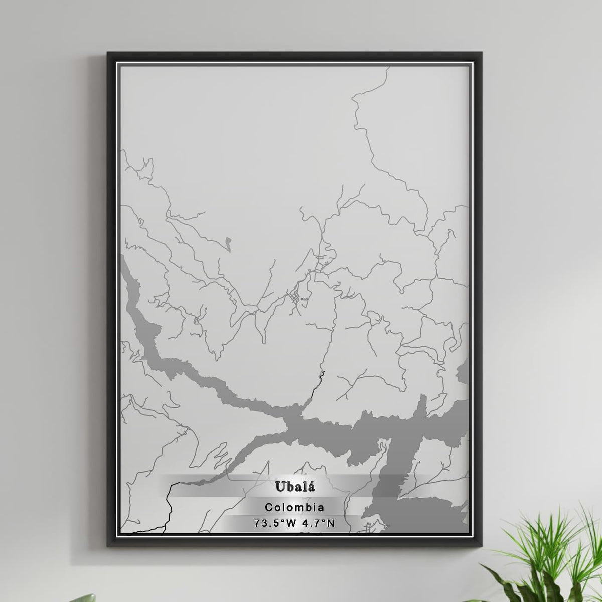 ROAD MAP OF UBALA, COLOMBIA BY MAPBAKES