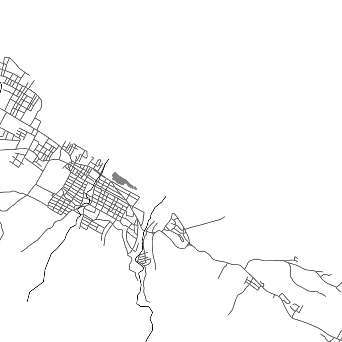 ROAD MAP OF BANGOMA, COMOROS BY MAPBAKES