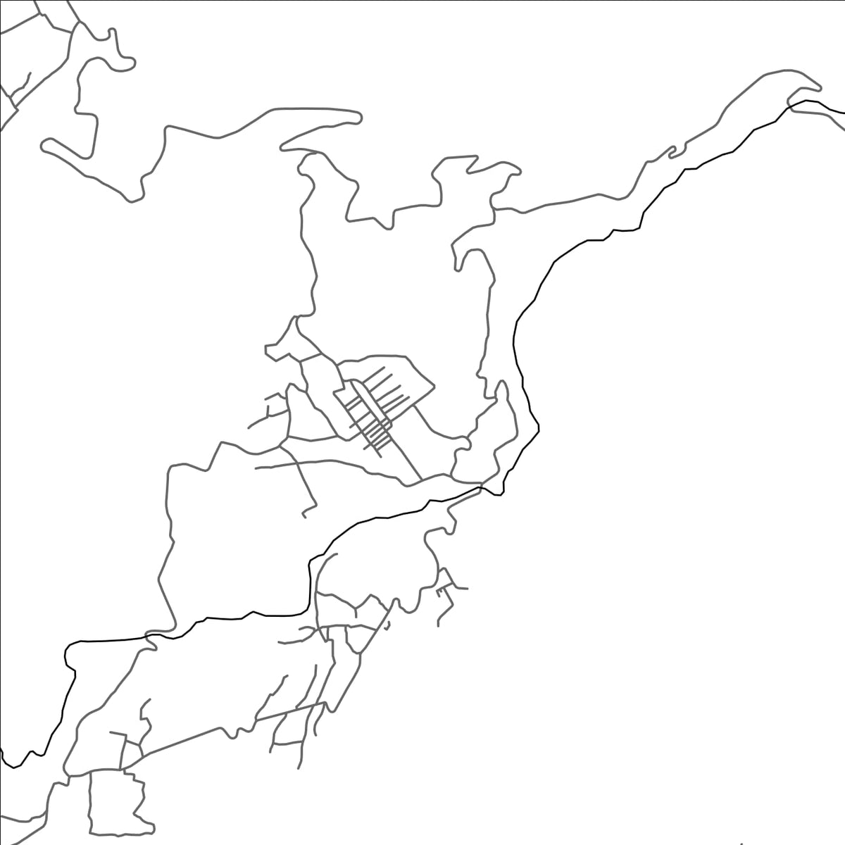 ROAD MAP OF CHANDRA, COMOROS BY MAPBAKES