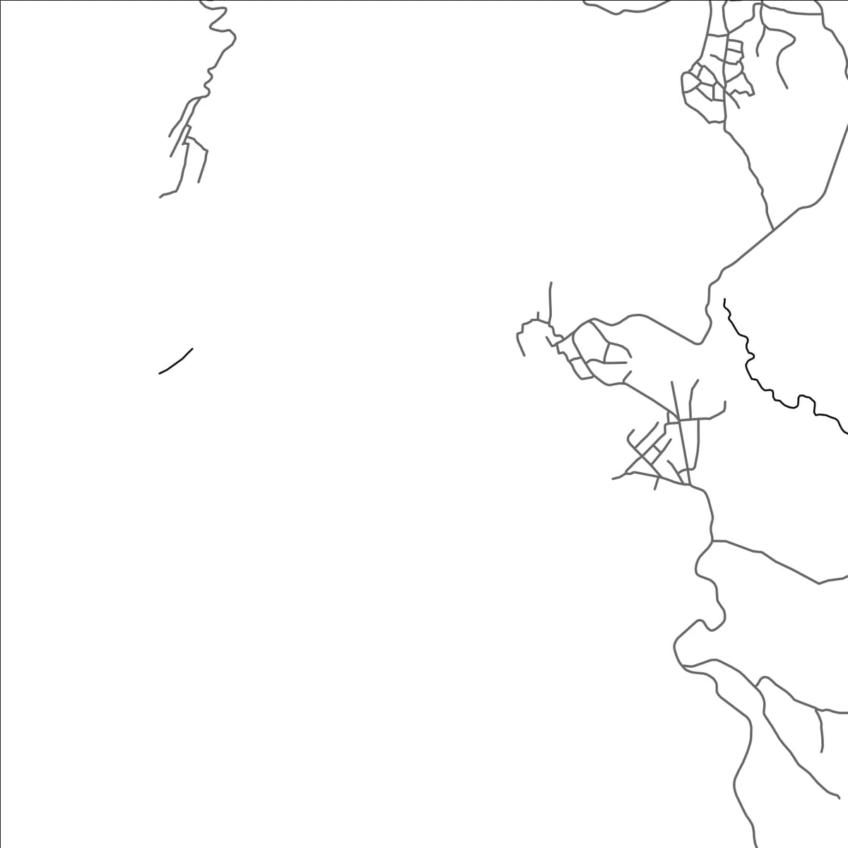 ROAD MAP OF DAJI, COMOROS BY MAPBAKES