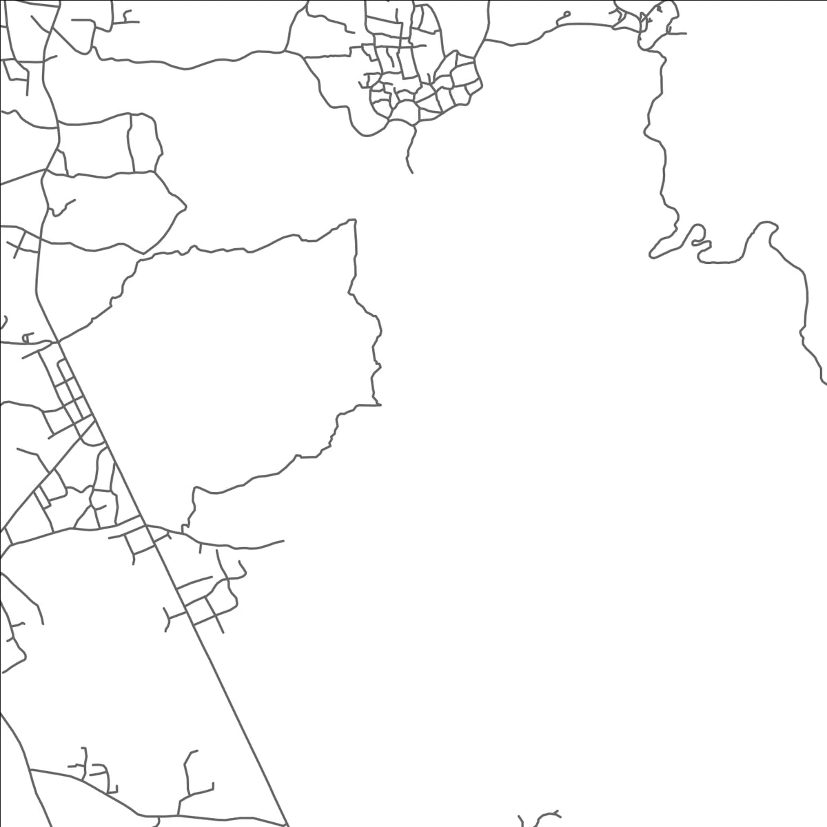 ROAD MAP OF DJOUMBE, COMOROS BY MAPBAKES