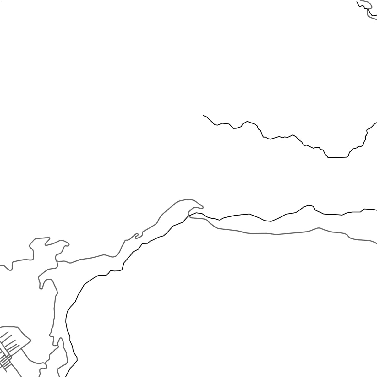 ROAD MAP OF DZIANI, COMOROS BY MAPBAKES