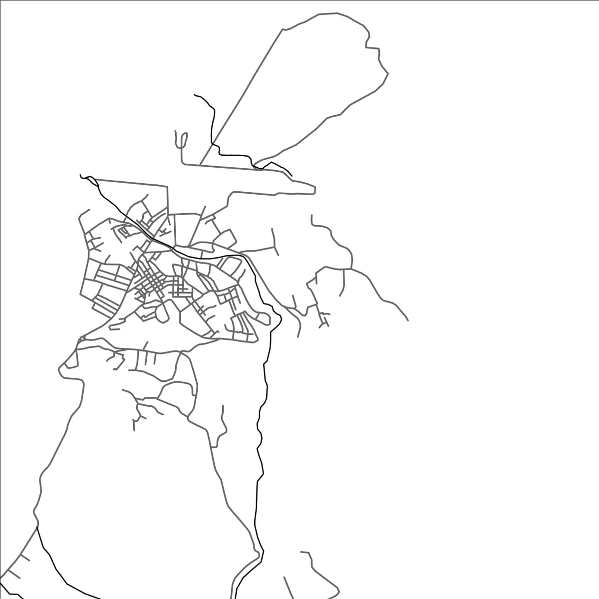 ROAD MAP OF GNANTRANGA, COMOROS BY MAPBAKES