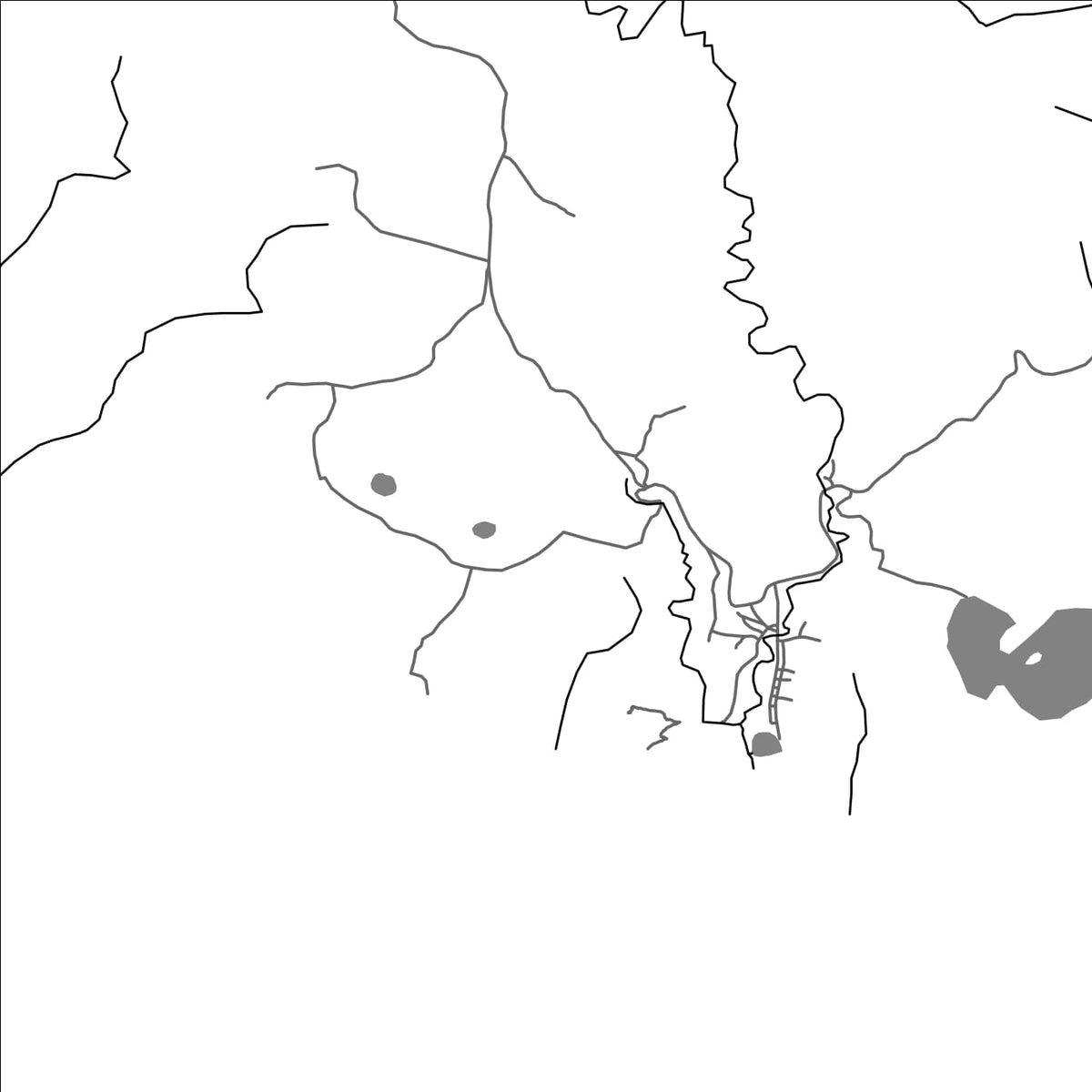 ROAD MAP OF HAGNENGELE, COMOROS BY MAPBAKES
