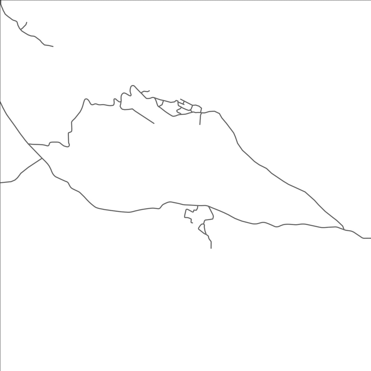 ROAD MAP OF HETSA, COMOROS BY MAPBAKES