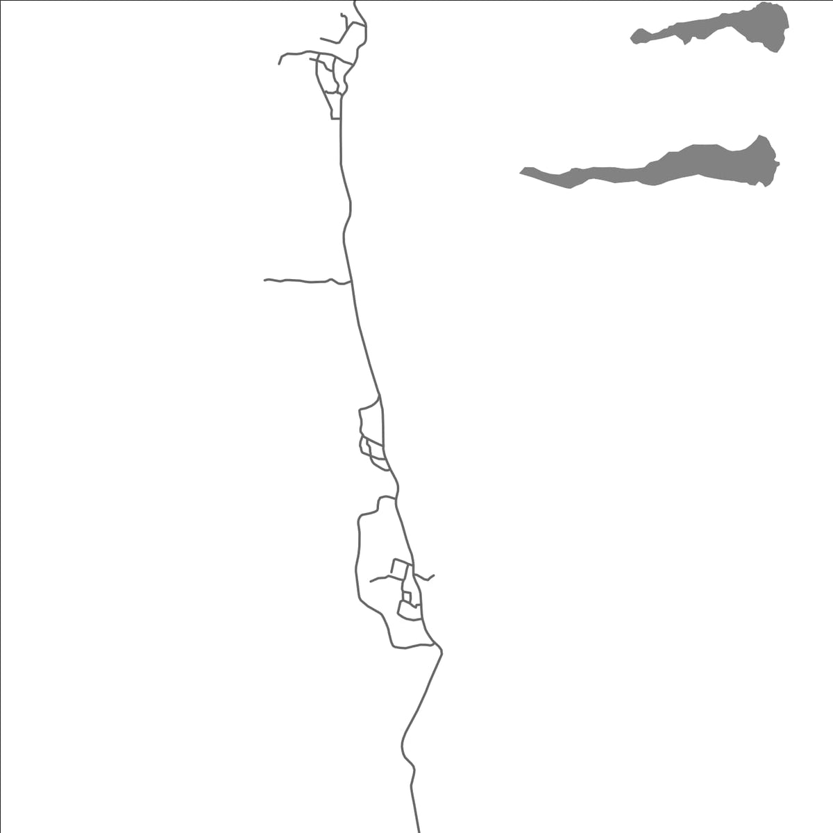 ROAD MAP OF KANGALINDA, COMOROS BY MAPBAKES