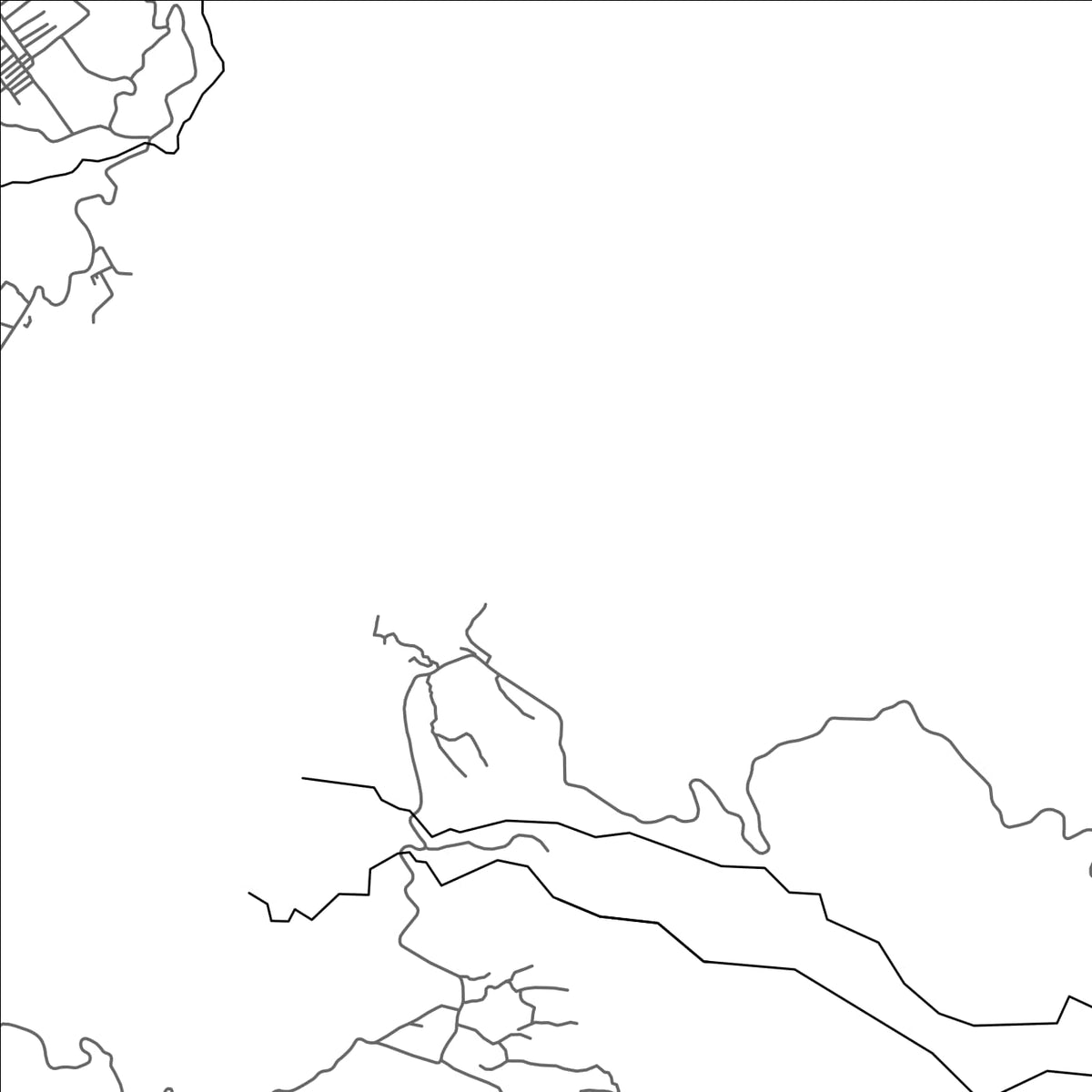 ROAD MAP OF KONI NGANI, COMOROS BY MAPBAKES