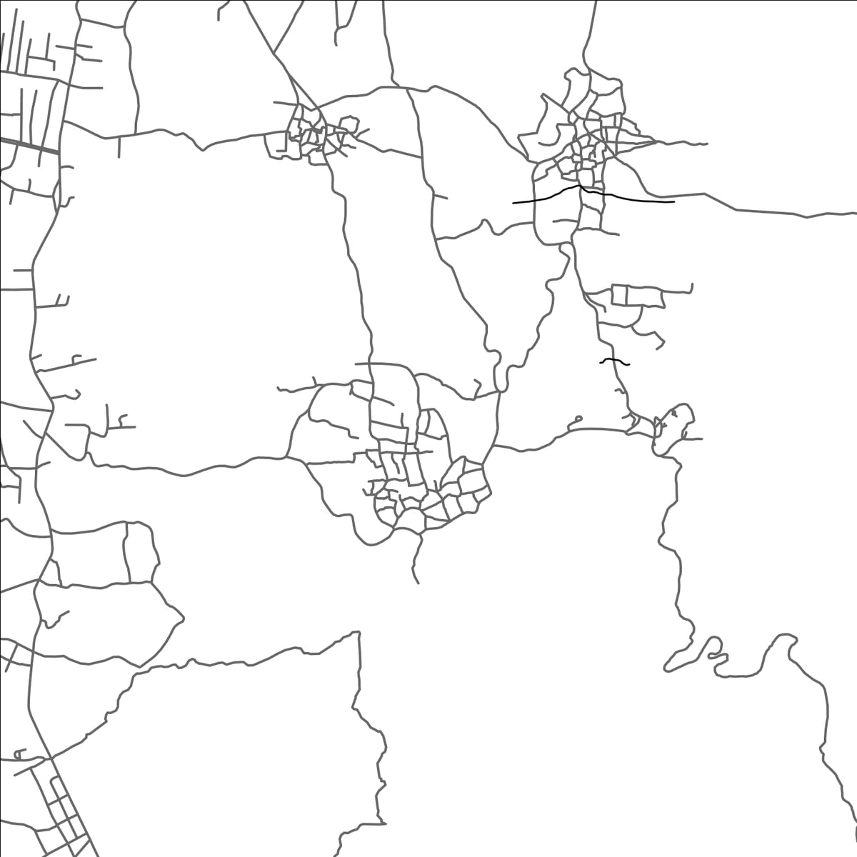ROAD MAP OF MKAZI, COMOROS BY MAPBAKES