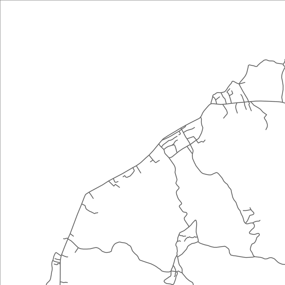 ROAD MAP OF NKOURANI, COMOROS BY MAPBAKES