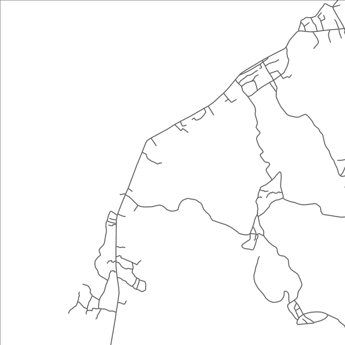 ROAD MAP OF NTSADJENI, COMOROS BY MAPBAKES
