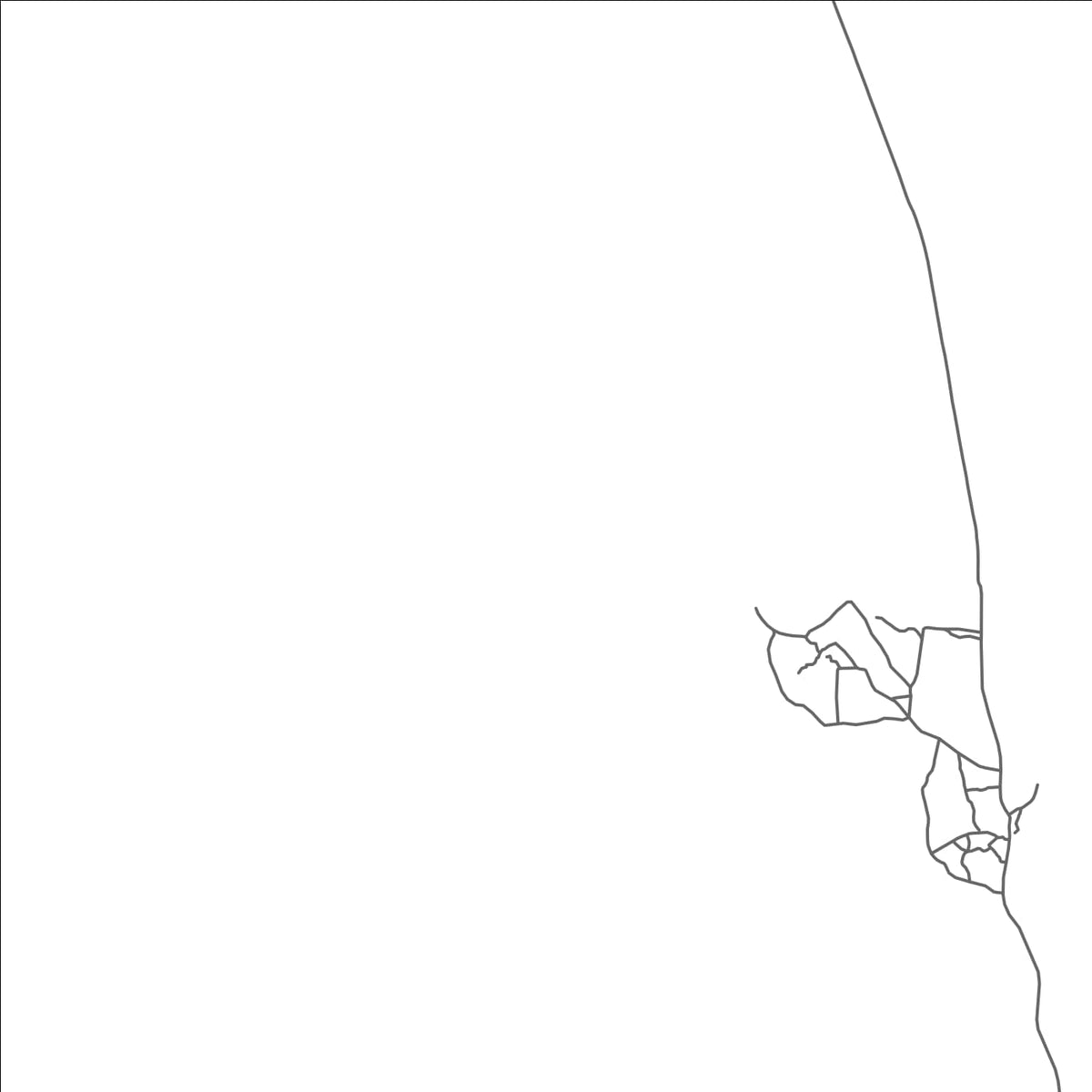 ROAD MAP OF OUNGONI, COMOROS BY MAPBAKES