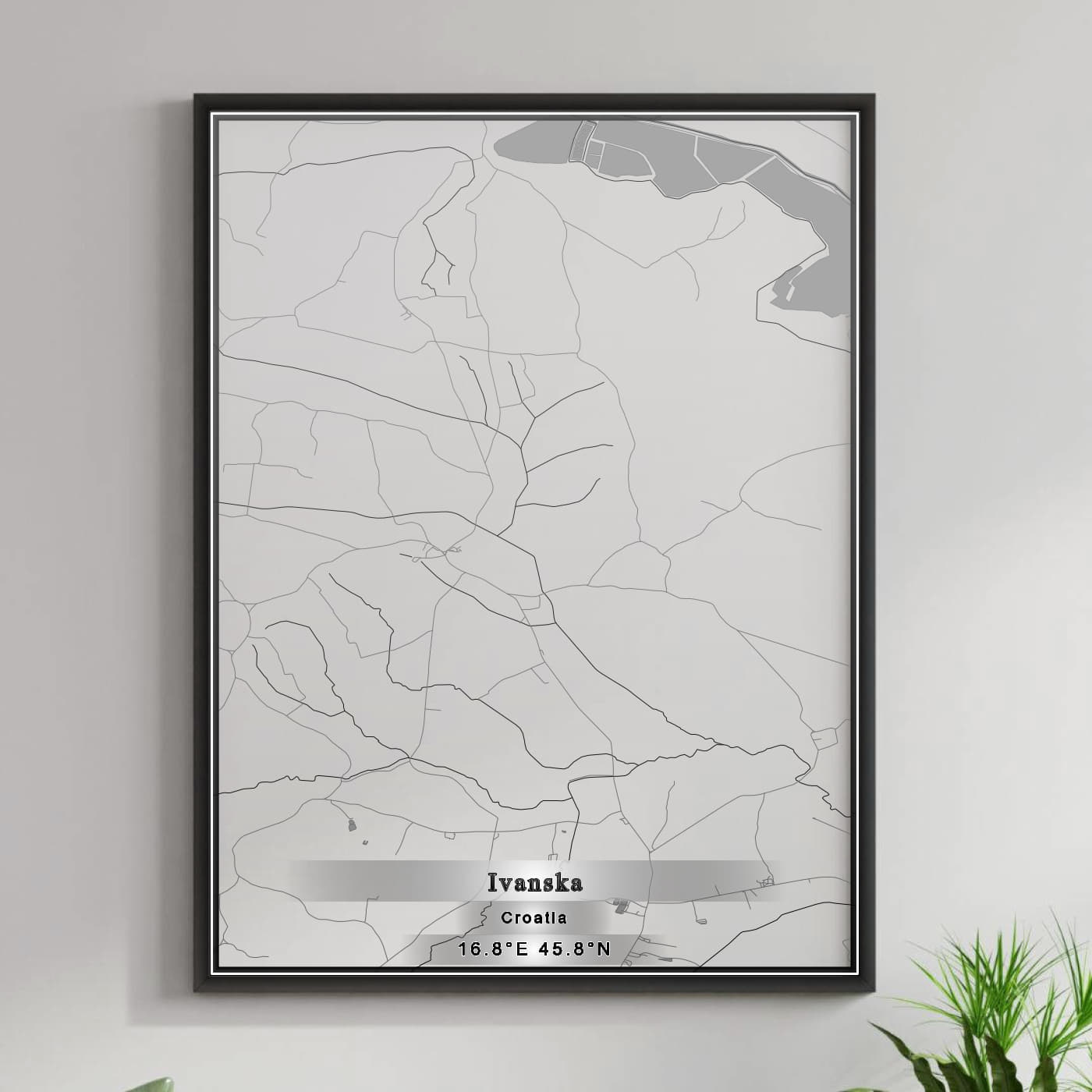 ROAD MAP OF IVANSKA, CROATIA BY MAPBAKES