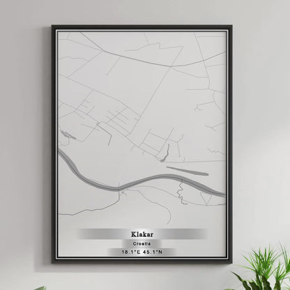 ROAD MAP OF KLAKAR, CROATIA BY MAPBAKES