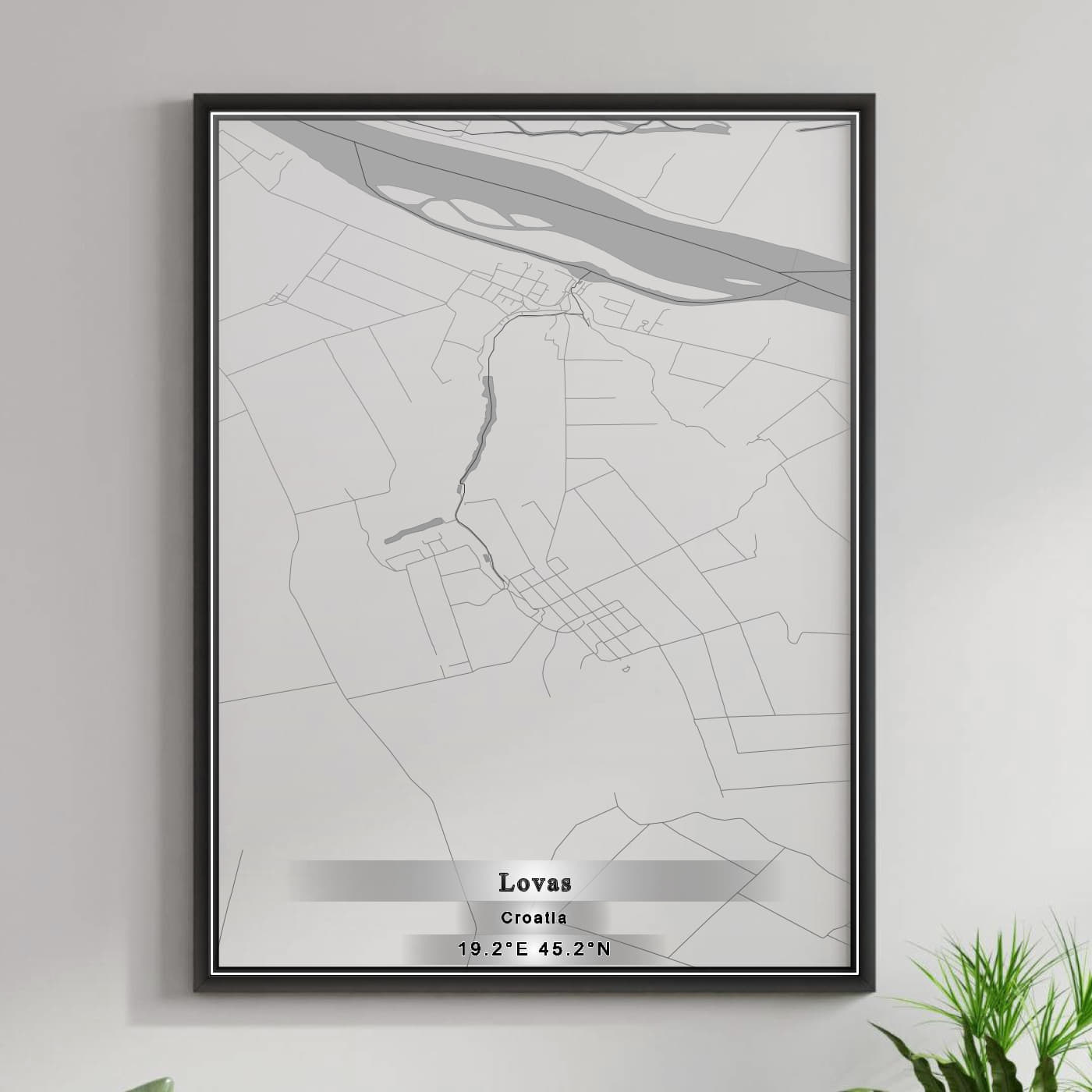 ROAD MAP OF LOVAS, CROATIA BY MAPBAKES