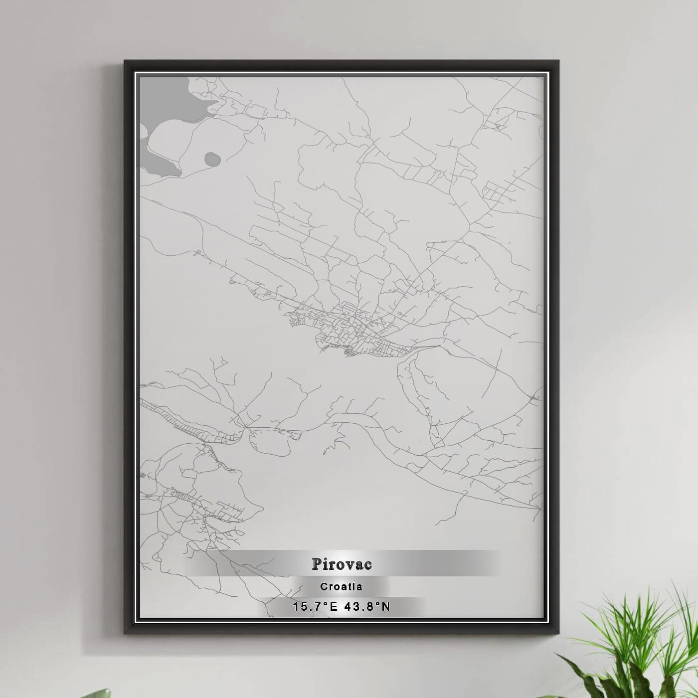 ROAD MAP OF PIROVAC, CROATIA BY MAPBAKES