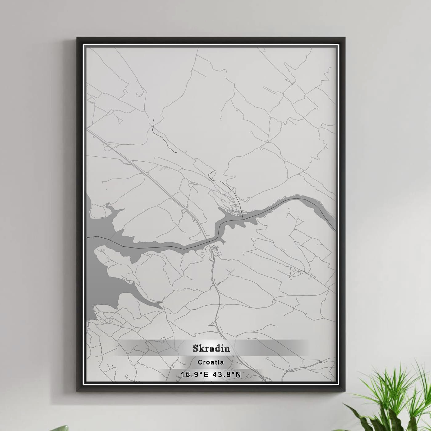 ROAD MAP OF SKRADIN, CROATIA BY MAPBAKES