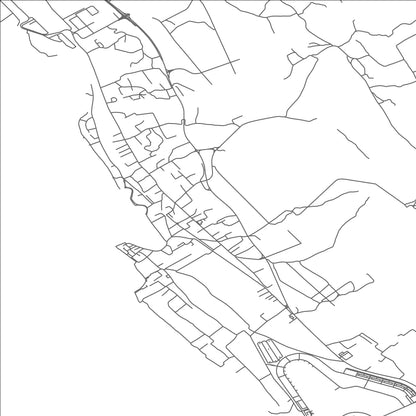 ROAD MAP OF BIBINJE, CROATIA BY MAPBAKES