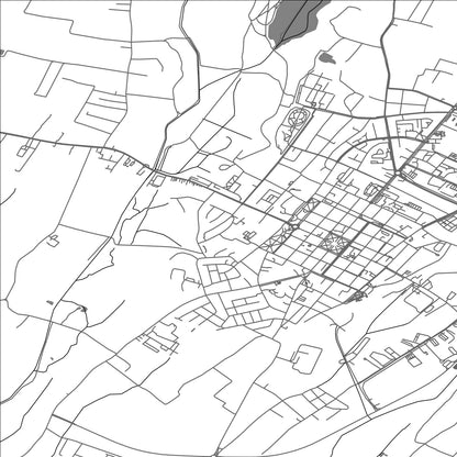 ROAD MAP OF BJELOVAR, CROATIA BY MAPBAKES