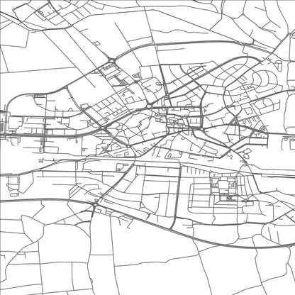 ROAD MAP OF ČAKOVEC, CROATIA BY MAPBAKES