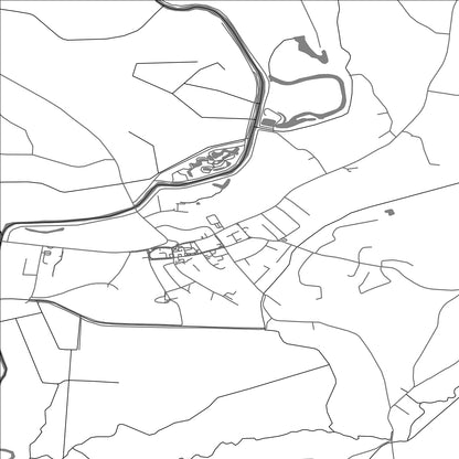 ROAD MAP OF ČAZMA, CROATIA BY MAPBAKES