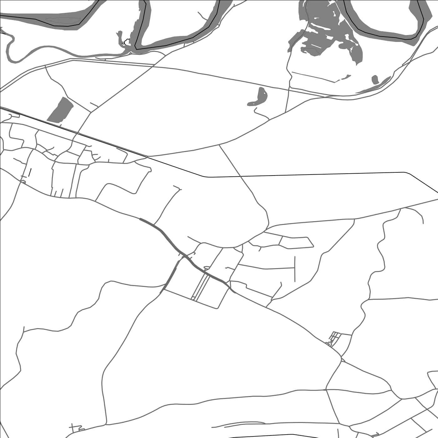 ROAD MAP OF DEKANOVEC, CROATIA BY MAPBAKES