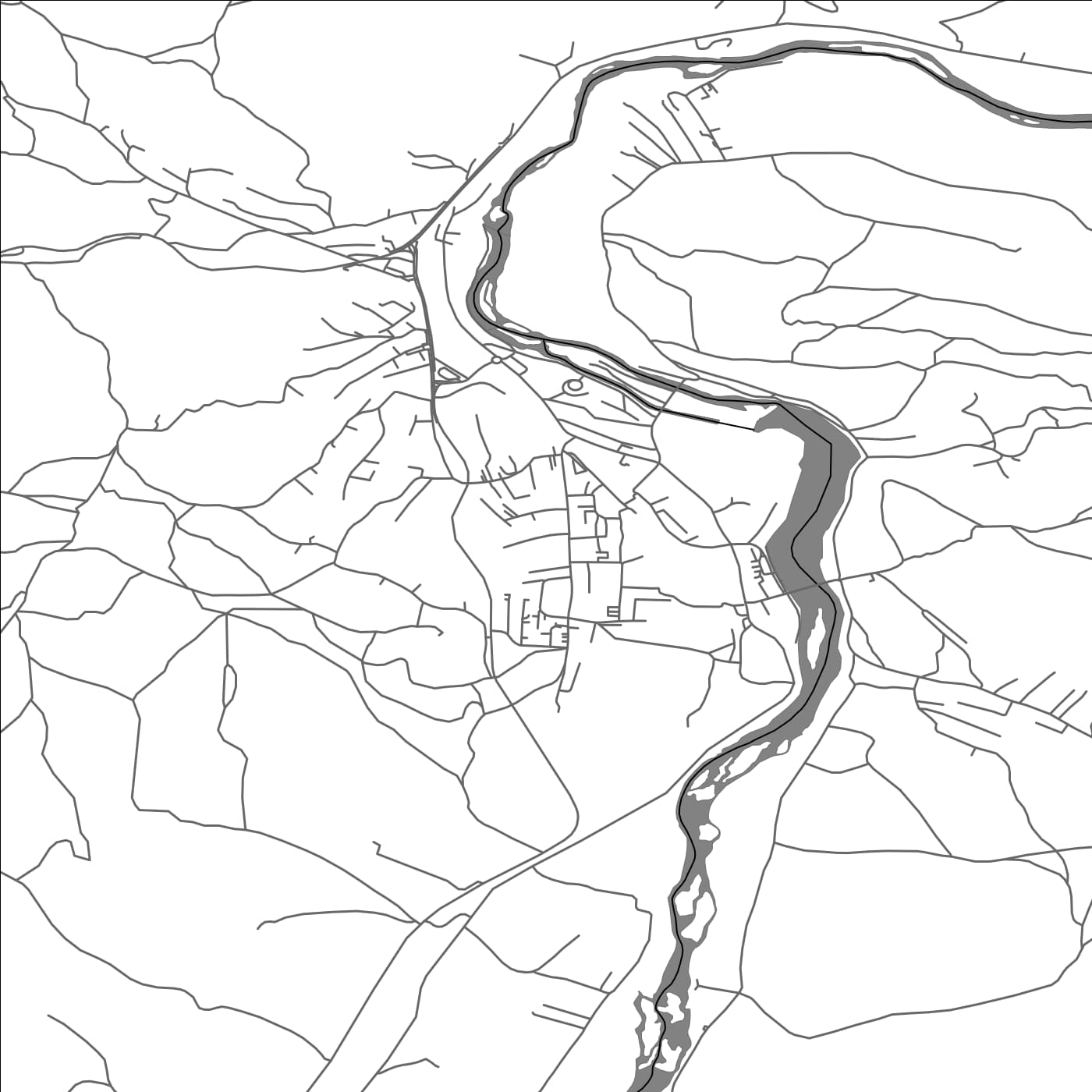 ROAD MAP OF DUGA RESA, CROATIA BY MAPBAKES