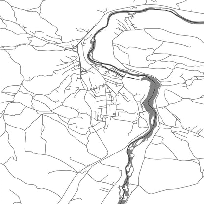 ROAD MAP OF DUGA RESA, CROATIA BY MAPBAKES