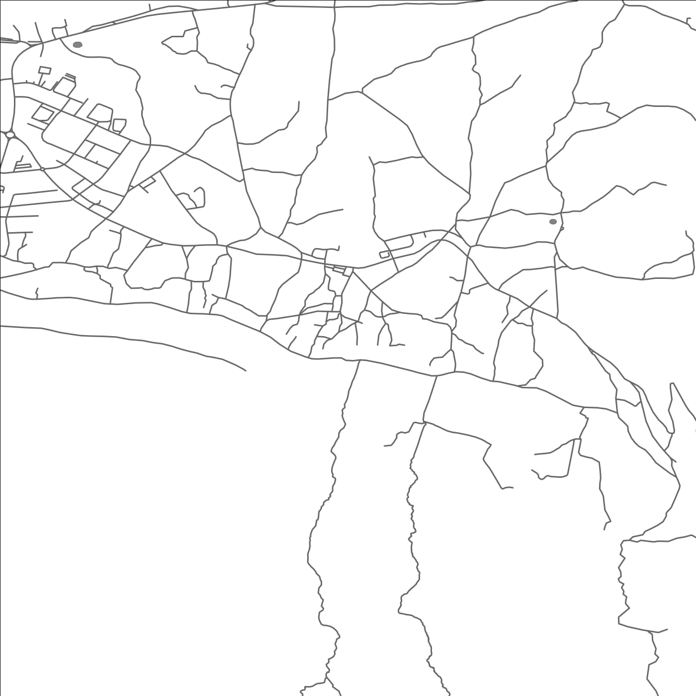 ROAD MAP OF DUGOPOLJE, CROATIA BY MAPBAKES