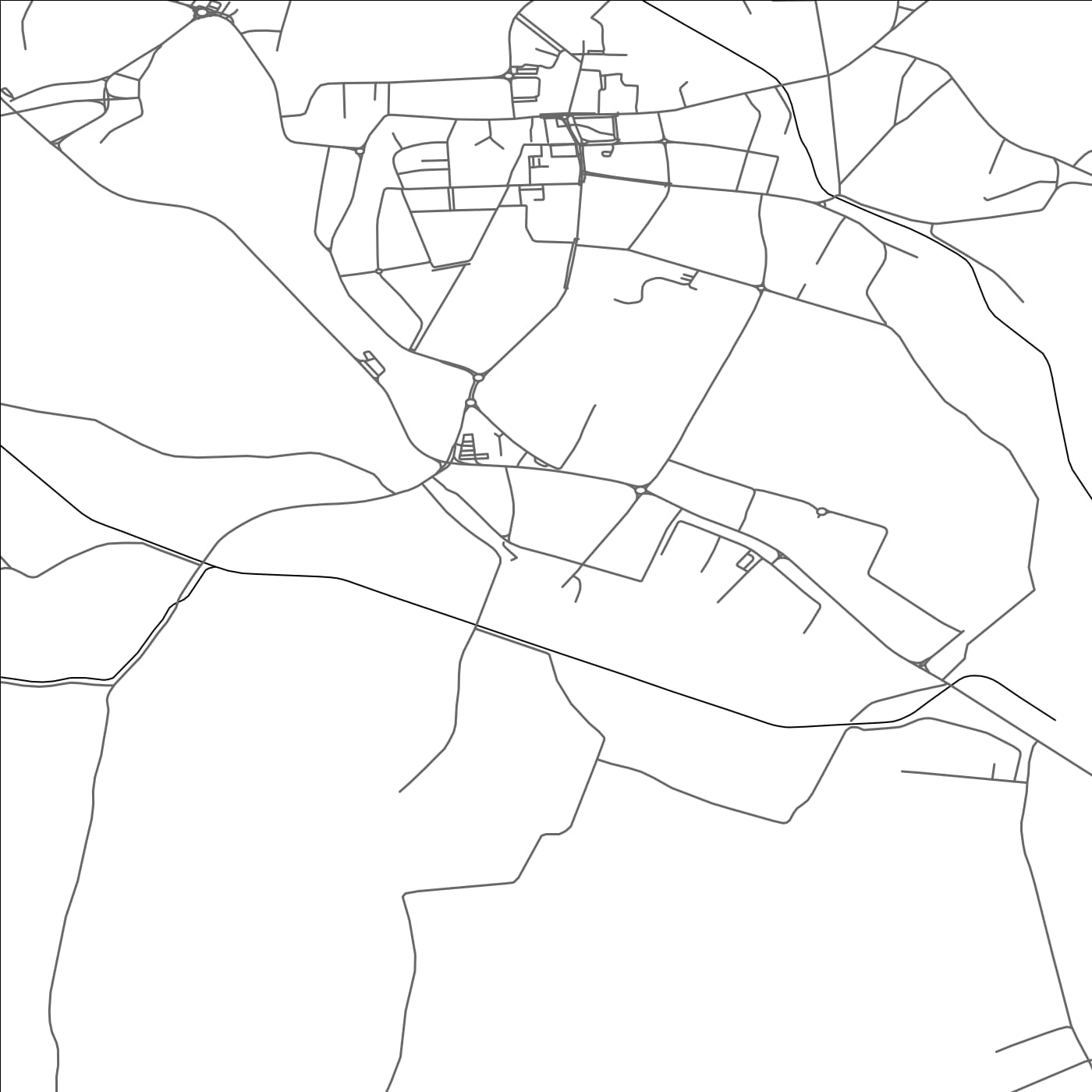 ROAD MAP OF ÐURĐENOVAC, CROATIA BY MAPBAKES