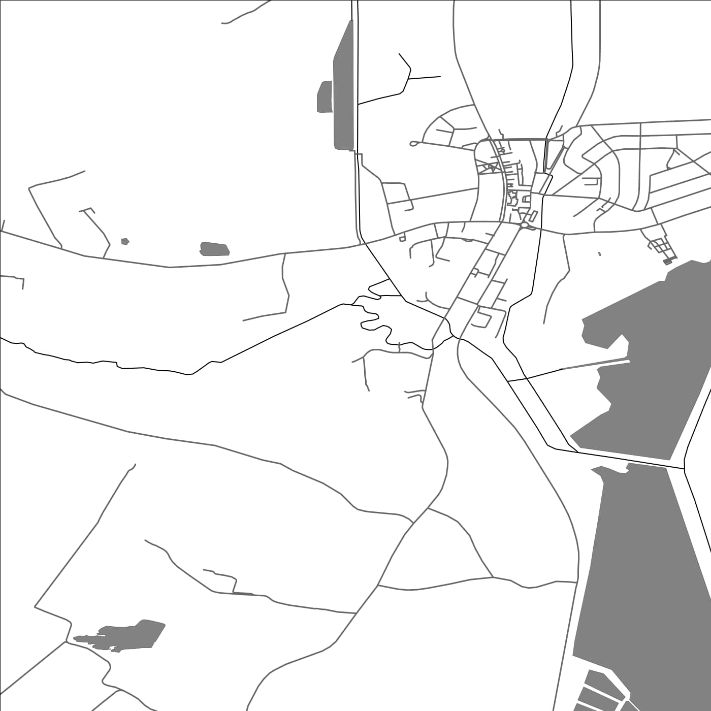 ROAD MAP OF GAREŠNICA, CROATIA BY MAPBAKES