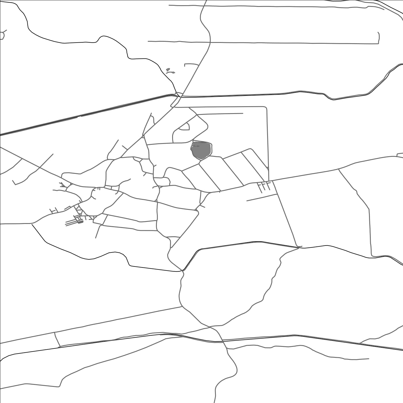 ROAD MAP OF GORIČAN, CROATIA BY MAPBAKES