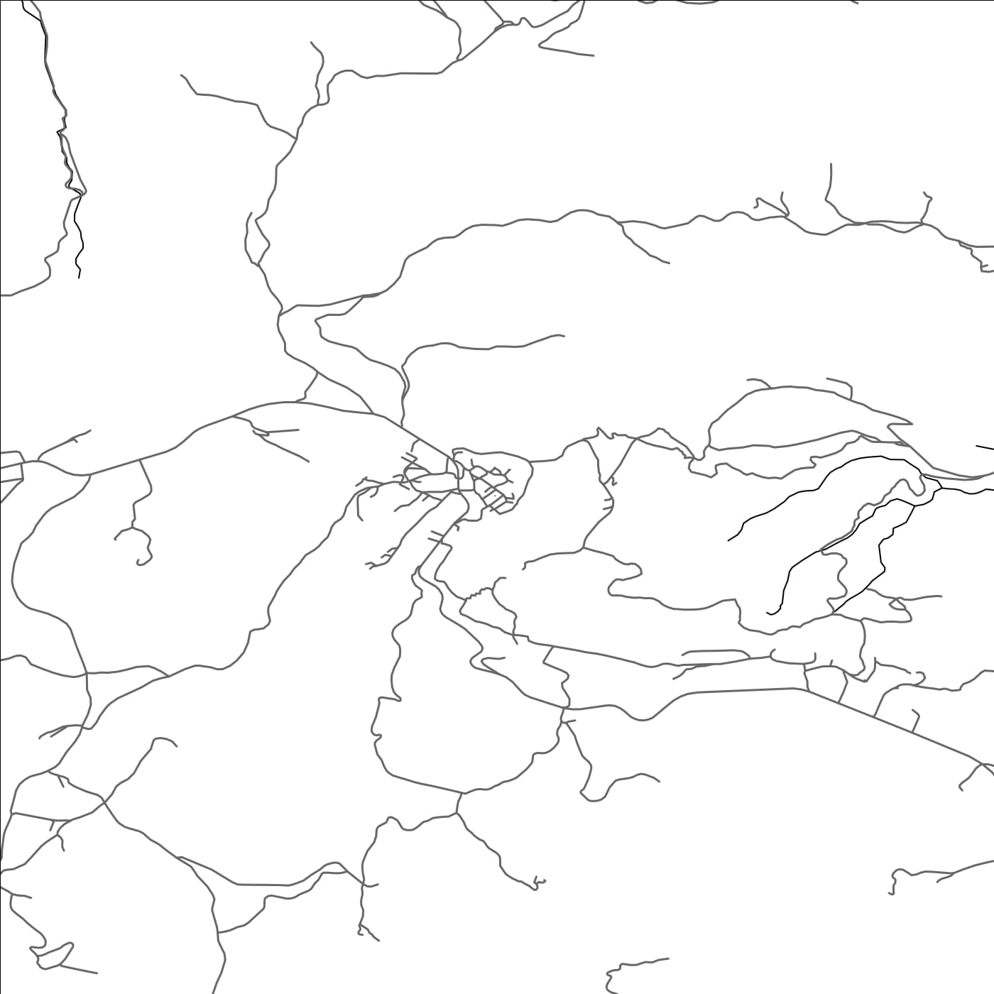 ROAD MAP OF GRADAC, CROATIA BY MAPBAKES